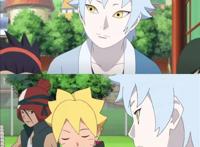 我回来了,巳月.博人微笑着说. 欢迎回来……博……人.