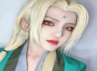 火影忍者：珍藏版纲手cosplay图，粉丝感叹只能看前三张