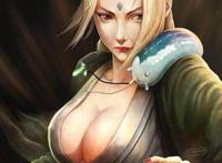 火影忍者：纲手4种迷人状态，赌坊上围夹钱垫底，最后一个都想要