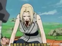 纲手为了保护鸣人，而甘愿被大蛇丸吃进体内，大蛇丸被打动了