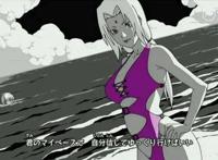 《火影忍者》中角色泳装照纲手最火辣我爱罗最辣眼睛