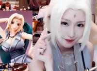 纲手COS哪家强？腐团儿掐腰的瞬间，网友纷纷表示请把手放下