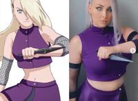 火影忍者：井野cosplay，9张神还原，可惜1张辣眼睛，肚子太大