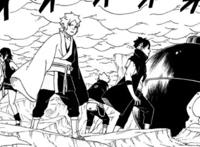《博人传》漫画40话，博罗实力被高估了，博人搓一个丸子将其打飞