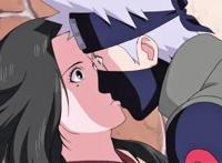 卡卡西的恋人是存在的，两人接吻，鸣人送花祝福