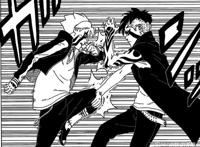 火影博人传漫画30回：鸣人对战壳组织女人造人，果心居士看戏！