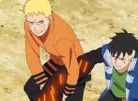 博人传195集国内停播，鸣人把川木拥入怀中，两人如同父子