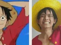 海贼王COS真人版，索隆表情一模一样，乔巴变成雌鹿也好看