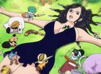 妮可·罗宾与小人族的第一次遭遇，那一刻我想变成小人族