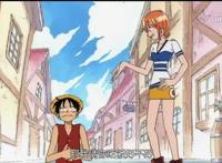 海贼王，还记得娜美和路飞的初遇吗？娜美一开始就抓住了路飞的心