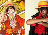 粉丝cos海贼王角色，娜美清纯可人，玛姬像村姑