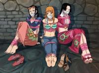 《海贼王》娜美和罗宾，姐妹同框即是福利