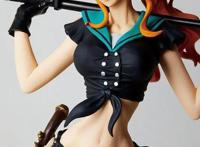 《海贼王》娜美新手办造型性感黑丝美腿魅惑撩人