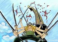 海贼王：索隆3次激发潜能秒杀对手，第3次化身蓝焰火龙最华丽