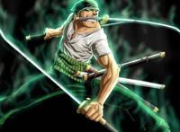 追求极致剑术的索隆，为朋友仗义出剑，三刀流直面强敌至死不退