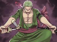 追求极致剑术的索隆，为朋友仗义出剑，三刀流直面强敌至死不退