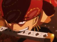 追求极致剑术的索隆，为朋友仗义出剑，三刀流直面强敌至死不退