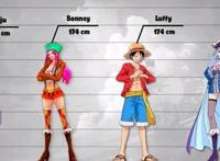 海贼王身高数据：索隆身高181CM，路飞和几个美女相同