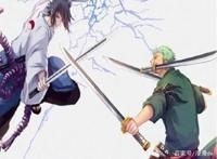 火影与海贼王打架，索隆打平佐助，雷利则放弃了