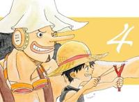 路飞与9位伙伴的合照，氛围极其温馨，甚平是团里最稳重的长辈