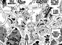 海贼王1062话：露露西亚王国、天王和贝加庞克关系，降维打击出现