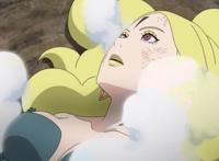 超大玉螺旋丸果然粗暴，迪鲁达被打得衣衫不整，鸣人不再温柔