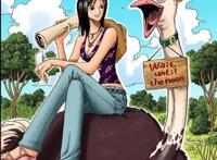 海贼王漫画扉页之罗宾酱！请查收一枚可爱又腹黑的草帽女神