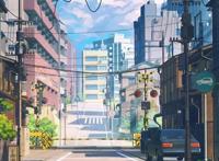 治愈系高清动漫壁纸越努力越幸运冲冲冲