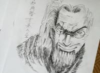 海贼王帅气大叔雷利人物手绘 路飞和山治