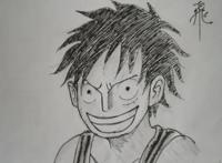 海贼王帅气大叔雷利人物手绘 路飞和山治