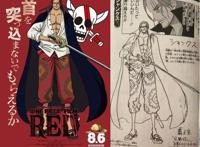 海贼王RED：红发团设定图公布！香克斯有见闻杀，贝克曼超越大将