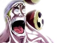 海贼王中出现过的艾尼路表情，砂糖被乌索普吓晕，奎因害怕玲玲