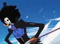 海贼王布鲁克作为什么能海中奔跑，难道已强大敌到免疫海水？