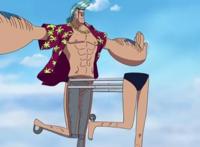 海贼王：弗兰奇超恶心的动作，网友：大叔，穿好裤子再说话