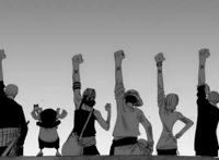 当海贼王人物们进入罗宾的身体，表情都控制不住了，路飞狂流口水