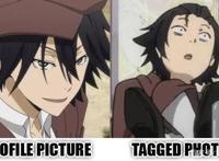 动漫图片反差对比，自己眼中的自拍vs朋友圈中你的自拍