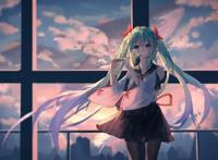 二次元美少女电脑壁纸，这么可爱还不赶快给你的电脑设置