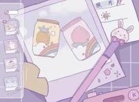 动漫卡通壁纸：紫色系列超可爱的