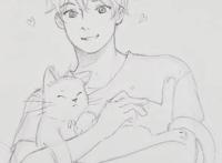 帅气的动漫男生黑白线稿，勾起女画手的绘画欲望