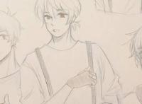 帅气的动漫男生黑白线稿，勾起女画手的绘画欲望