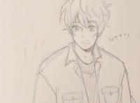 帅气的动漫男生黑白线稿，勾起女画手的绘画欲望