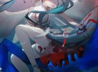 动漫图片掬水月在手，弄花香满衣