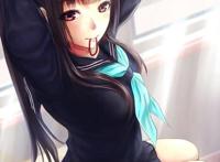 动漫图片：不愧是美少女，绑头发都这么可爱