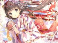 「动漫樱花图片」粉红的花瓣飘落进春天里