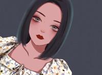 认真生活，成就幸福，唯美卡通漫画头像