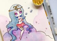 超可爱的q版动漫人物插画集，萌萌哒的小姐姐，每一张都超好看