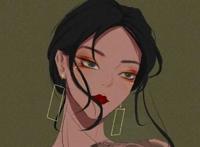 分享一组动漫图片高冷御姐风手绘女生头像