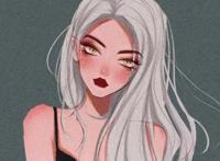 分享一组动漫图片高冷御姐风手绘女生头像