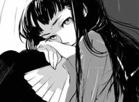 日系黑白动漫头像