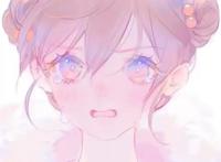 动漫头像：悲伤女头